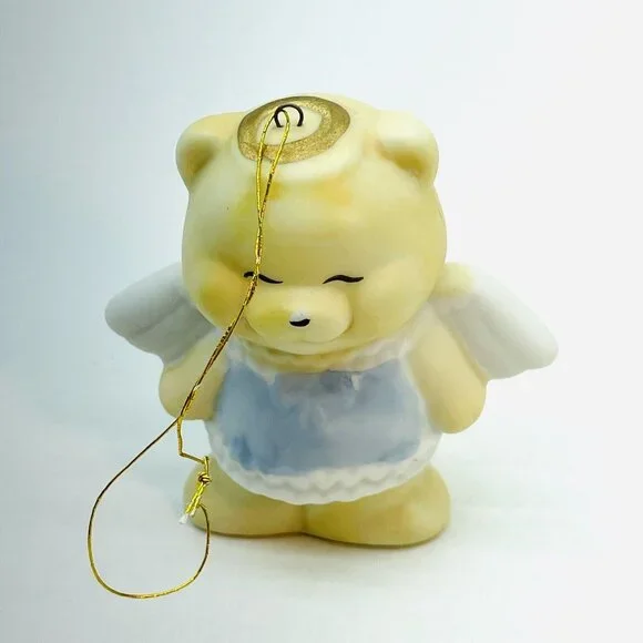 VTG Christmas Around The World Ornament Angel Bear Hand Painted Porcelain Taiwan - Picture 9 of 14